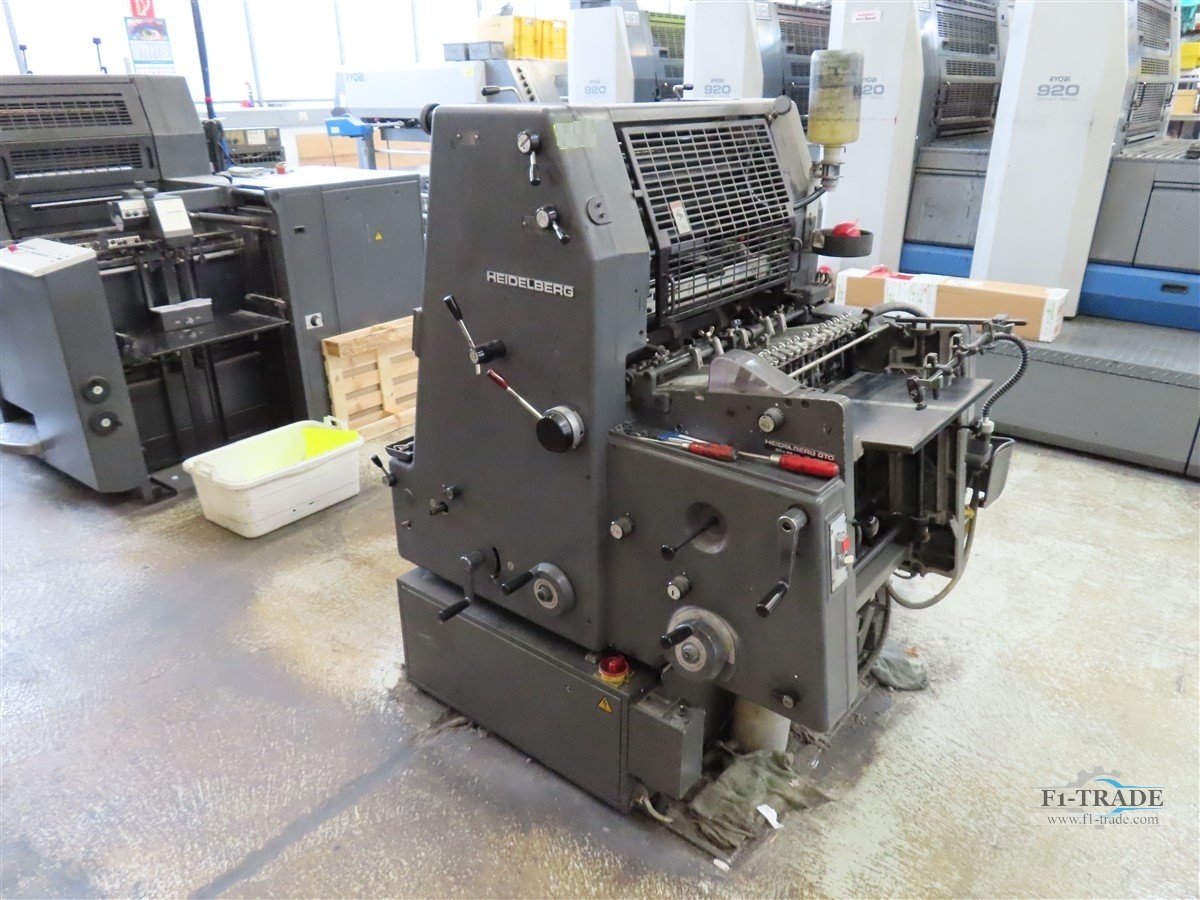1 Farben Offsetdruckmaschine / 1 Color Offset Press