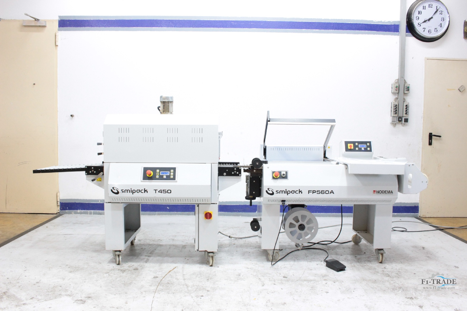 Winkelschweissmaschine mit Schrumpftunnel - Shrinkwrapper with Shrink Tunnel